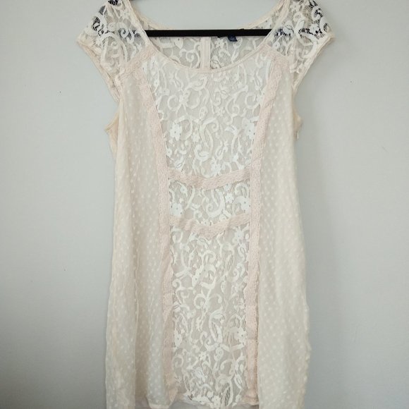 Boho Lace Mini Dress - Picture 1 of 1